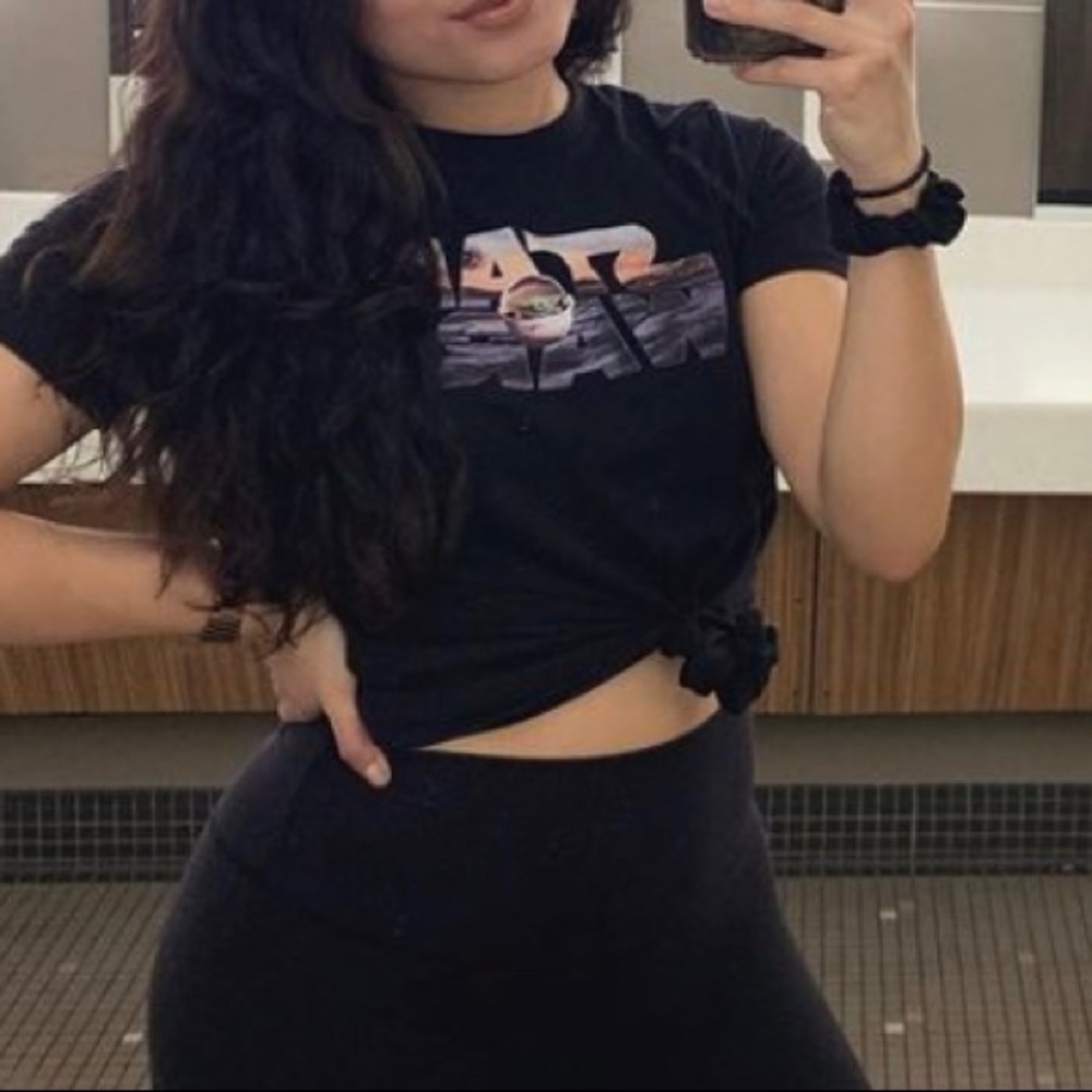 Grogu star wars logo T-shirt